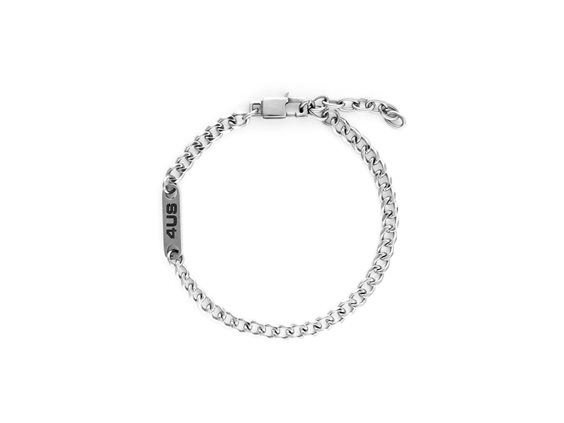 Bracciale 4US: Cesare Paciotti Uomo Autunno Inverno 23 in Acciaio 4UBR6140 - 4UBR6140
